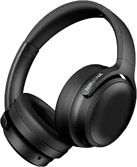 GOBOULT Soniq Over Ear Bluetooth Headphones with 70H Playtime, 40mm Bass Drivers, Zen™ ENC Mic, Type-C Fast Charging, Dual Pairing, AUX, Wireless Headphones (Black)
